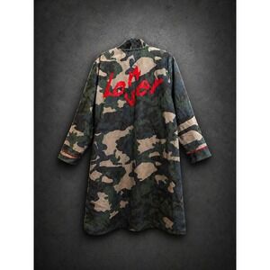 WESC Loner Lover Camo Kimono Robe Jacket Unisex Mens‎ L Womens XL Streetwear